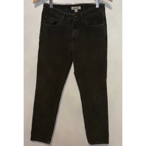 Goodthreads Men's Slim Fit 5 Pocket Corduroy Pants Size 28Wx30L Olive Green